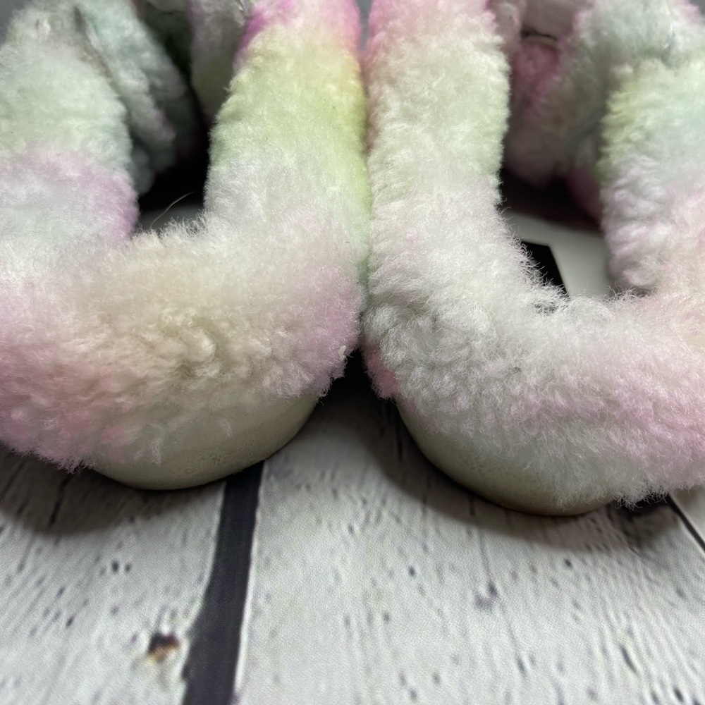 New Golden Goose Sabot Shearling Slip On Sneakers in Aquamarine/Pastel Size 36 - Picture 9 of 12